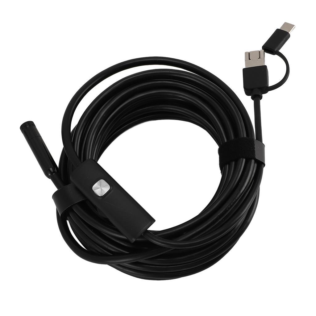 USB C Endoscope Camera with Adjustable LED Light 8mm 1200P Borescope with Snake Camera IP68 Water Resistant USB