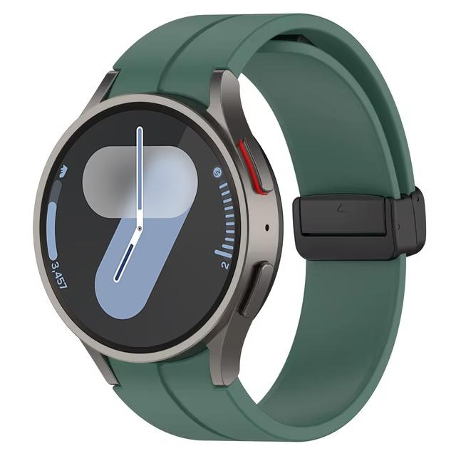 Band for Samsung Watch 6 strap 7/4/5/5 Pro/4 6 classic 44mm 40mm No Gaps Magnetic belt Silicone bracelet correa Galaxy Watch 7