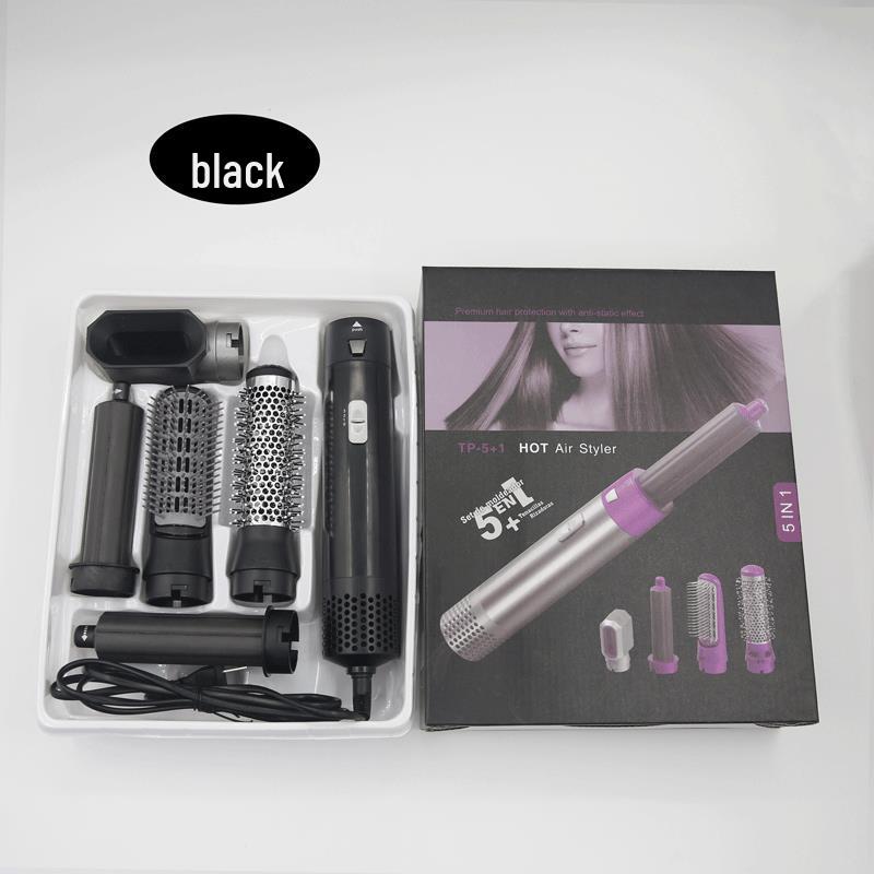 Five-in-One Multifunctional Hair Styler: Curling Iron, Straightener, and Blow Dryer Brush