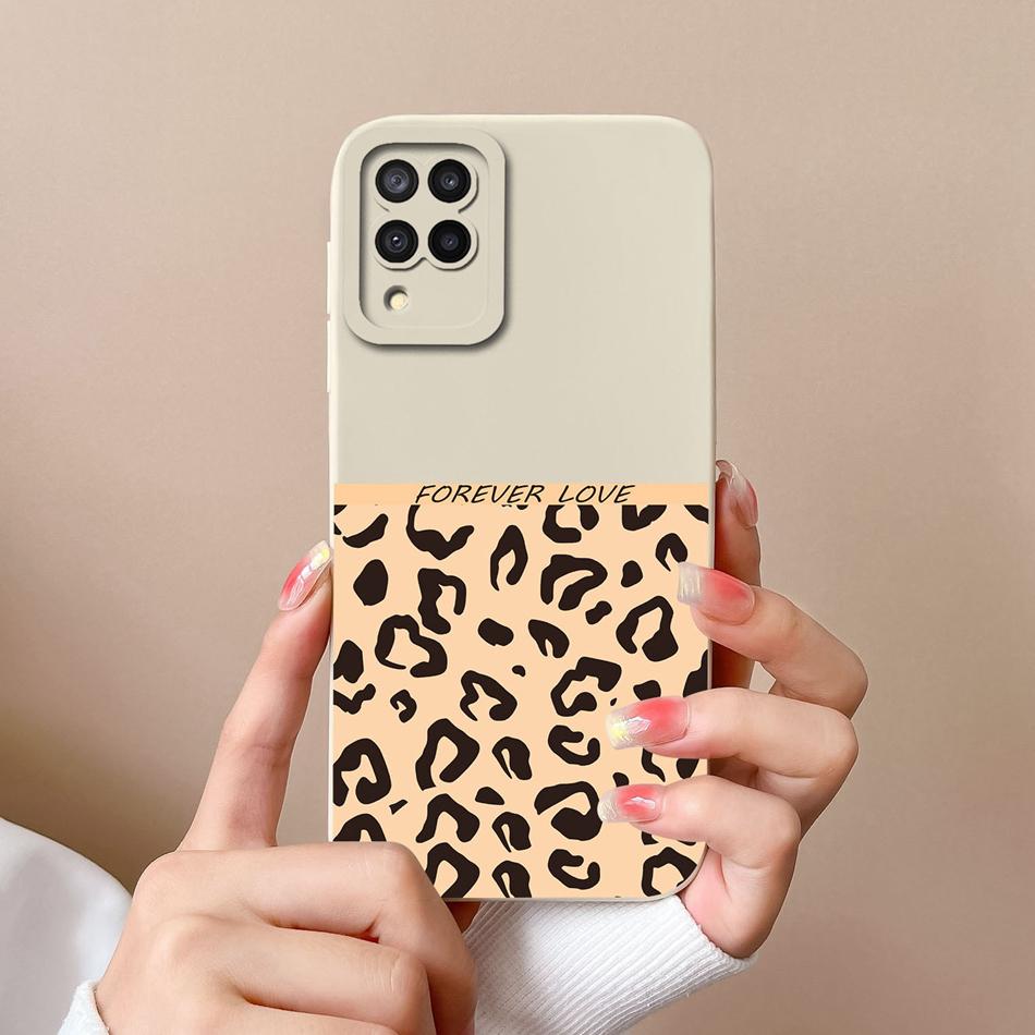 Case For Samsung Galaxy A12 M12 F12 Bear Soft Liquid Silicone Full Coverage Anti Choc Phone Bumper For SamsungA12 A M F 12 Funda