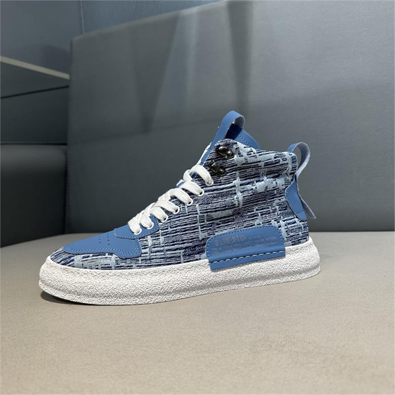 Autumn new high-top cloth casual soft-soled lace-up breathable mesh shoes xs