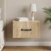 Wall Mounted Nightstand Sonoma Oak 34.5 x 33 x 20 cm