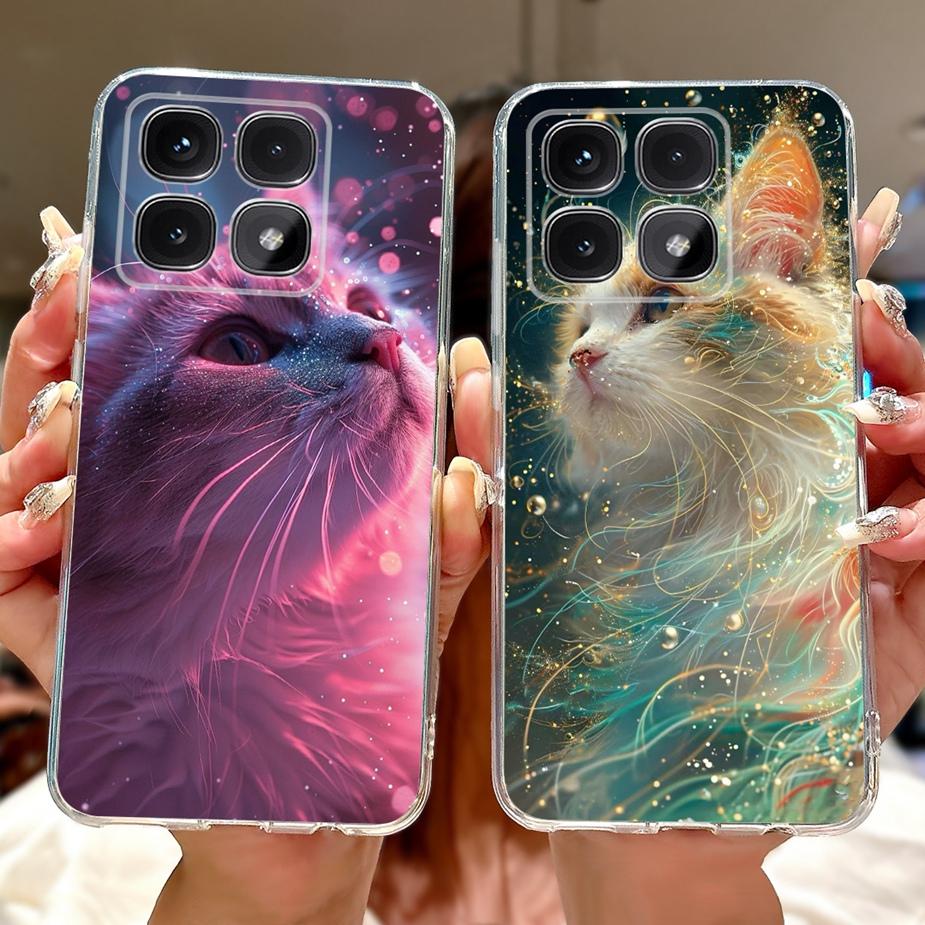 For Xiaomi Mi 14T Pro Case Cute Cat Fashion Painted Cover Soft Silicone Phone Case For Xiaomi 14T Pro Mi14T 5G Back Cover Bumper