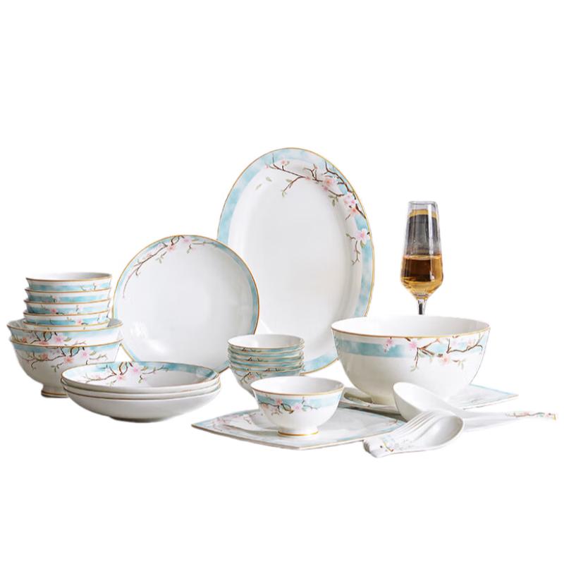 Tang Hui Chinese 29-Piece Dinnerware Set