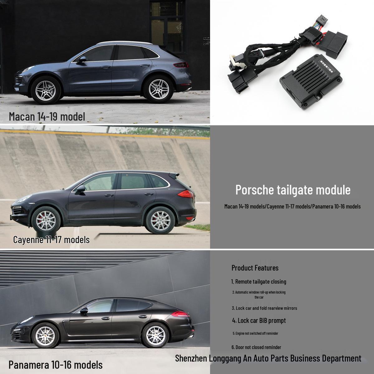 

Модуль интеллектуального закрывания окон Porsche для Cayenne, Panamera и Macan - Подъемник стекол одной кнопкой и электропривод багажника. 17-20 New Panamera [Set]