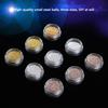 Caviar Nail Nails Gold And Silver Steel Beads Do Not Fade 1.2Mm Metal Microbeads 1000 Round Box Nail Jewelry