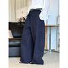 Johnature Summer Korean Simple Large Pocket Loose Long Pants For Women Fashionable Casual Pants