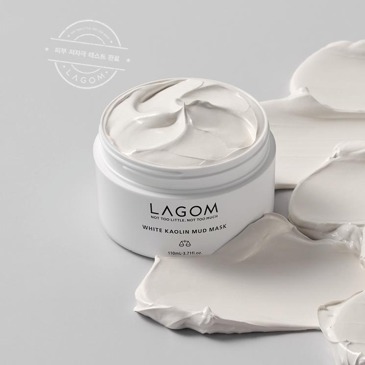 LAGOM White Kaolin Mud Mask – Pore Purifying & Soothing Clay Pack, Korean