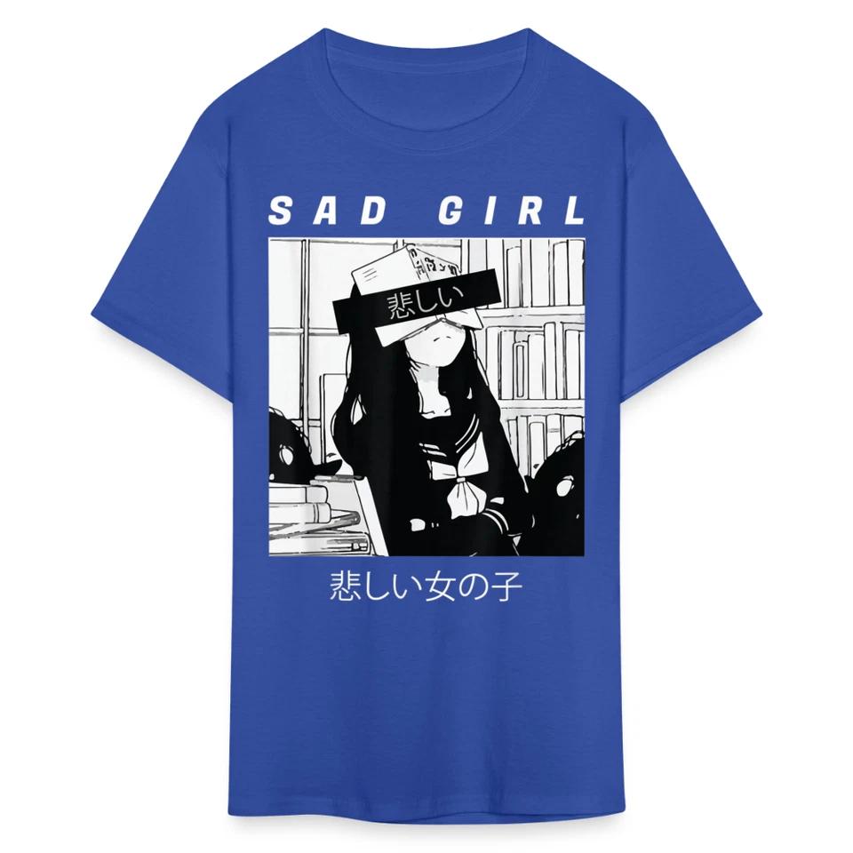 Sad Anime Emo Girl - Japanese Aesthetic Vaporwave Anime 6