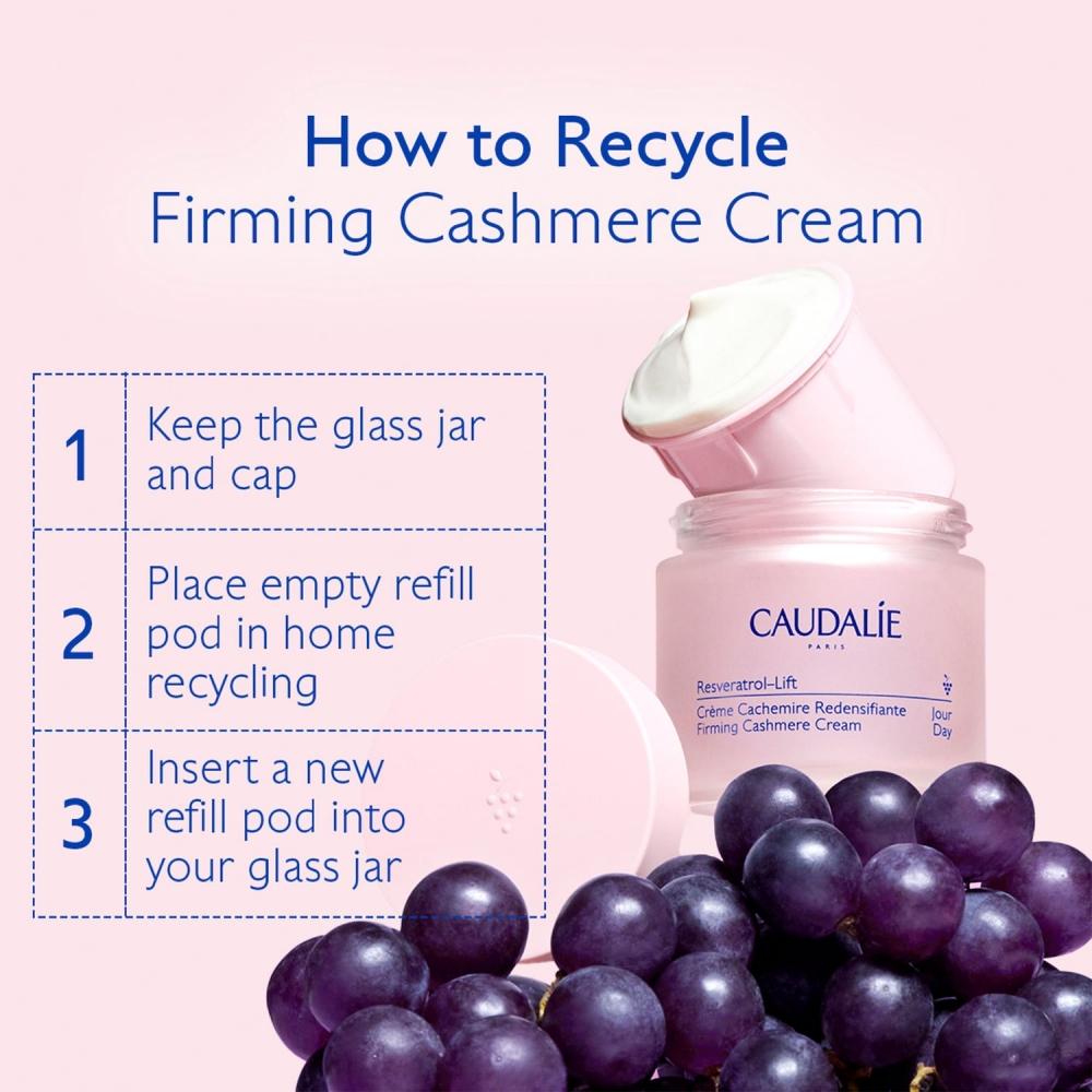 Caudalie Resveratrol Lift Straffende nachfüllbare Kaschmir-Feuchtigkeitscreme 47 ml