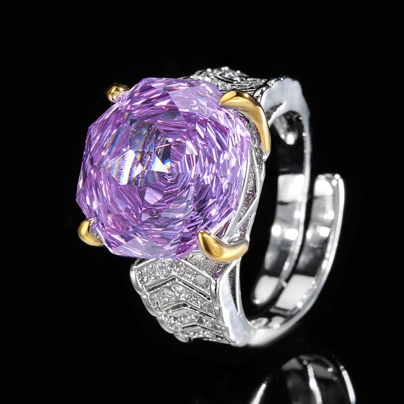 

Ювелирные изделия Медное основание Позолоченное Огранка «роза» Темперамент Роланда Легкая роскошь Набор Главный камень 14-12 мм