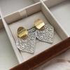 Round Geometric Earrings Design Sense Niche High Sense Exaggerated Light Luxury Earrings
