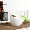 Lose Blatt Tee-Infuser Tasse Keramik Neigbare Teetasse mit Infuser, Integrierter Sieb Tragbarer Brühbecher, Isolierte Tasse für 350ml Fassungsvermögen,