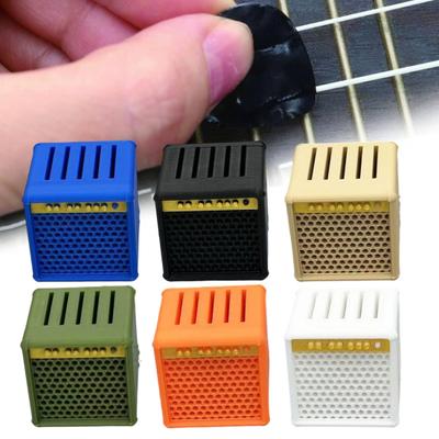 Gitar Pena Saklama Kutusu Retro Amfi Tasarımı Pena Tutucu Pena Düzenleyici 5 Pena Alır Teşhir Standı Müzisyenler Gitaristler İçin Hediye