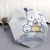 1pc Pochacco Fully Automatic Folding Portable Umbrella, 8 Iron Frames, Three-Fold Design, Suitable for All Seasons, Suitable for Outdoor Use.S058