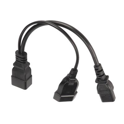 IEC320 C13 and  To IEC320 C20 Power Cord IEC320 C13 and  Female Plug To IEC320 C20 Y Splitter Power