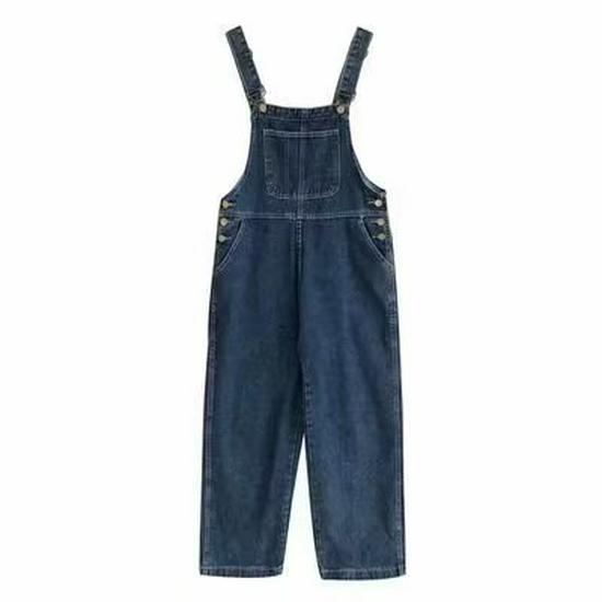 Japanese Vintage Air Girl Loose Straight-Leg Workwear Overalls - 2025 Trend Jeans