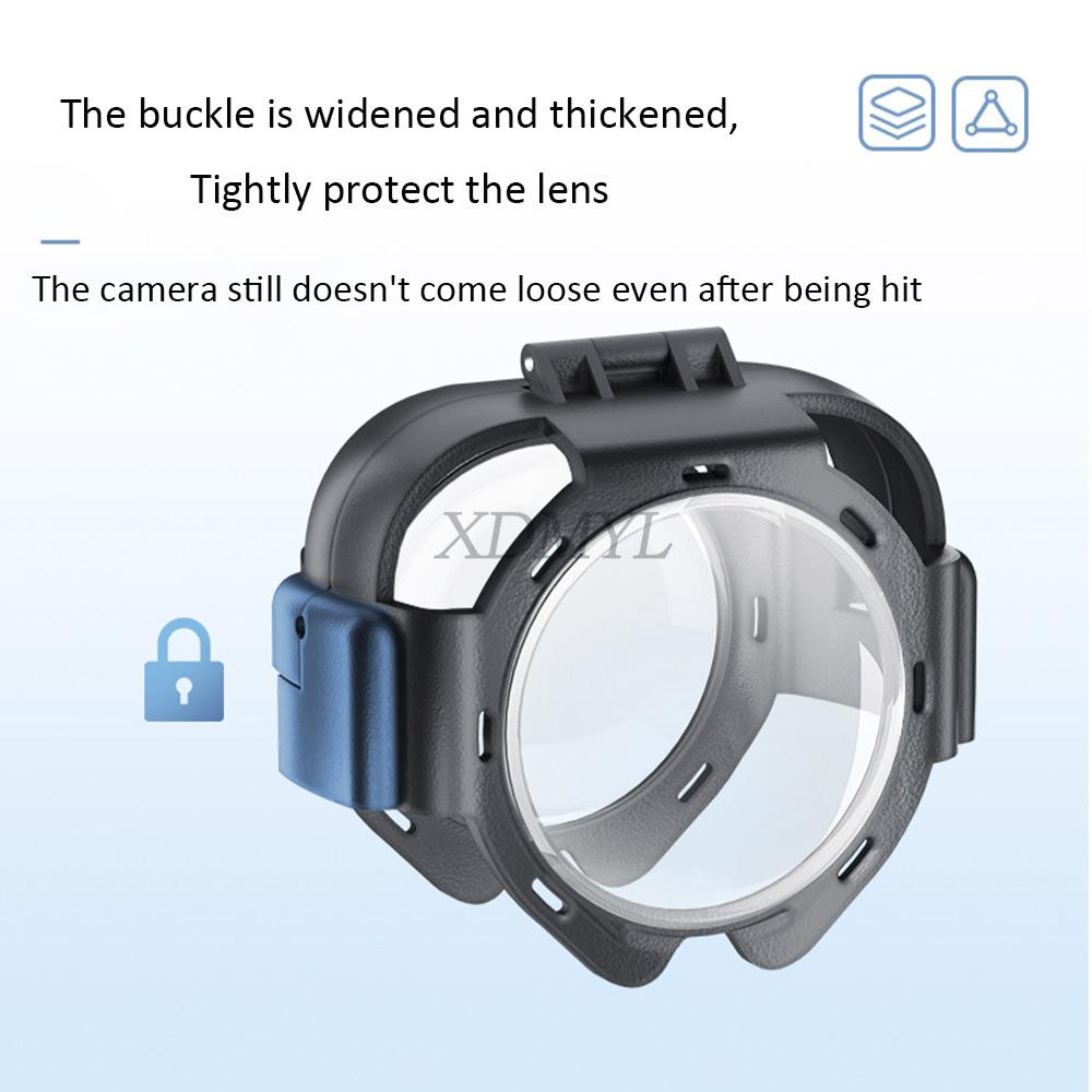 Kratzfeste Schutzhülle Beschlagschutz Wasserdicht Staubdicht Glas Schutzspiegel für Insta360 X5 Panorama Kamera Zubehör