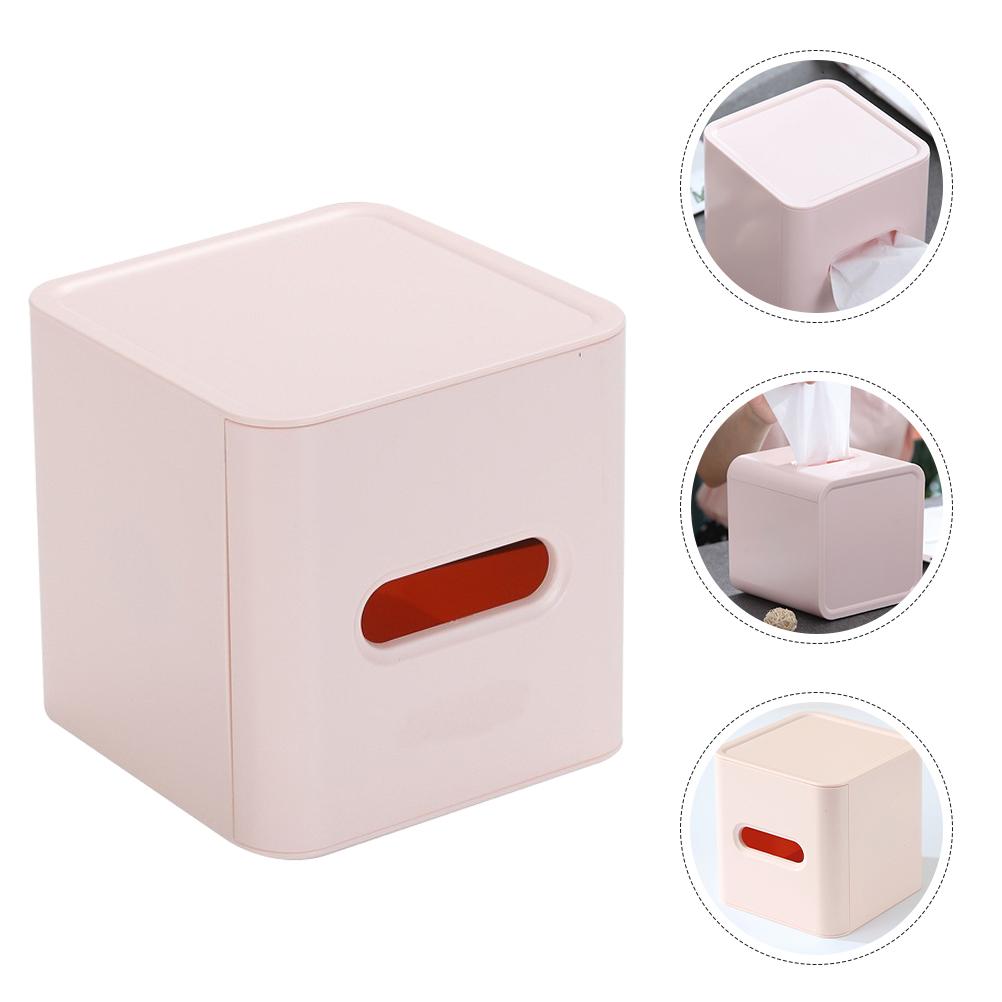 

Квадратный диспенсер для салфеток для лица, коробка для туалетной бумаги, коробки для салфеток, кубические коробки для гостиной, белый пластик