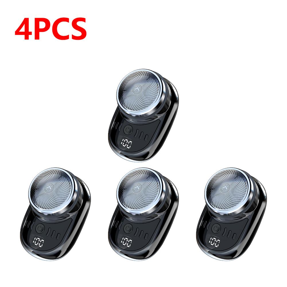Men Mini Electric Travel Shaver with Digital Display Face Beard Trimmer Washable Rechargeable Shaver Pocket Size Portable Shaver