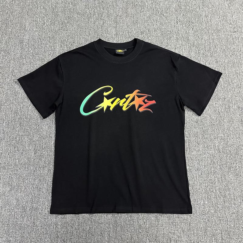 Corteiz Alcatraz Series T-shirts for Men and Women, Short-sleeve Short Sleeve with Lettered Logo Print Crew Neck Loose Casual T-shirt