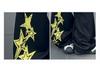 Girls' Spring & Autumn 2025 Set: Korean Style Hooded Jacket with Star Scimitar Pants for Middle & Big Kids