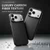 Business Carbon Fiber Texture Magnetic Wireless Charger Slim Skin Feel Case for IPhone 18 17 16 Pro Max Shockproof Anti Scratch PC Hard Protector Case