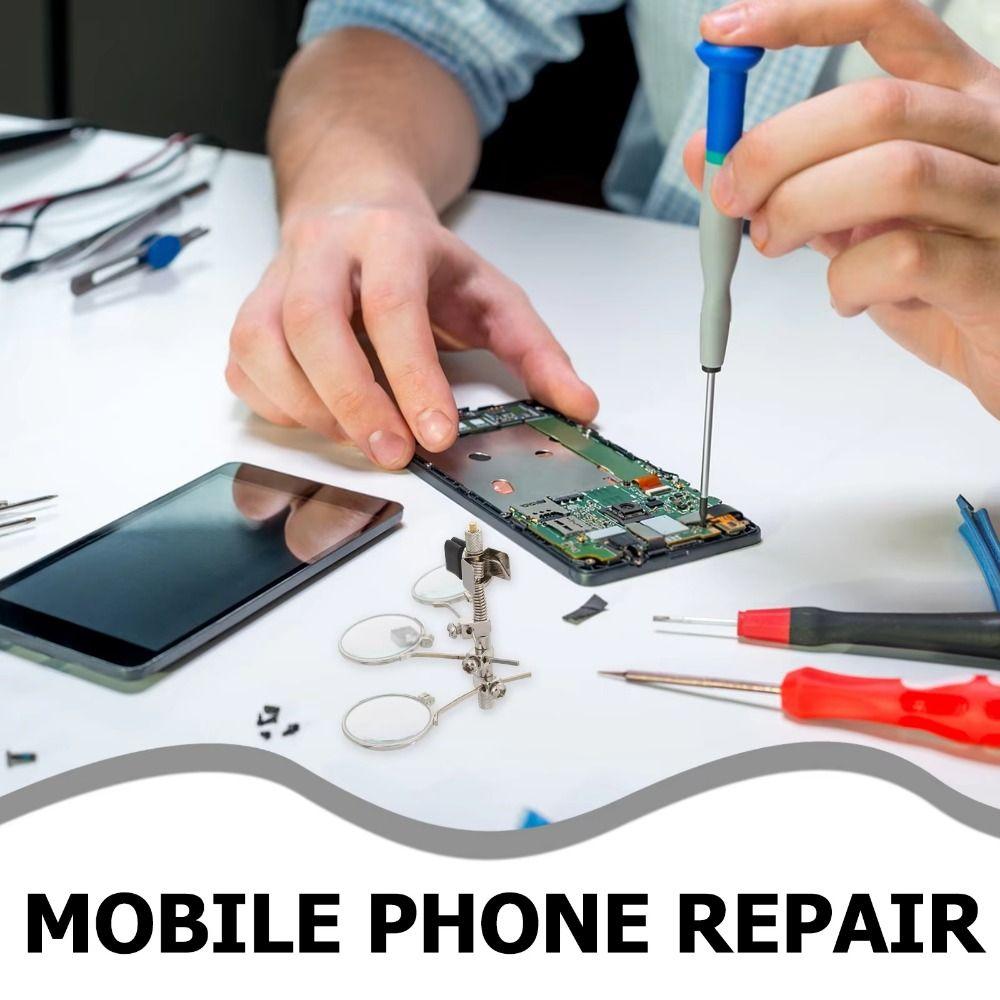 Hands-Free Magnifying Glass 5/10/15X Pocket Magnifier Eyeglass Frame Magnifier Lens  Delicate Work