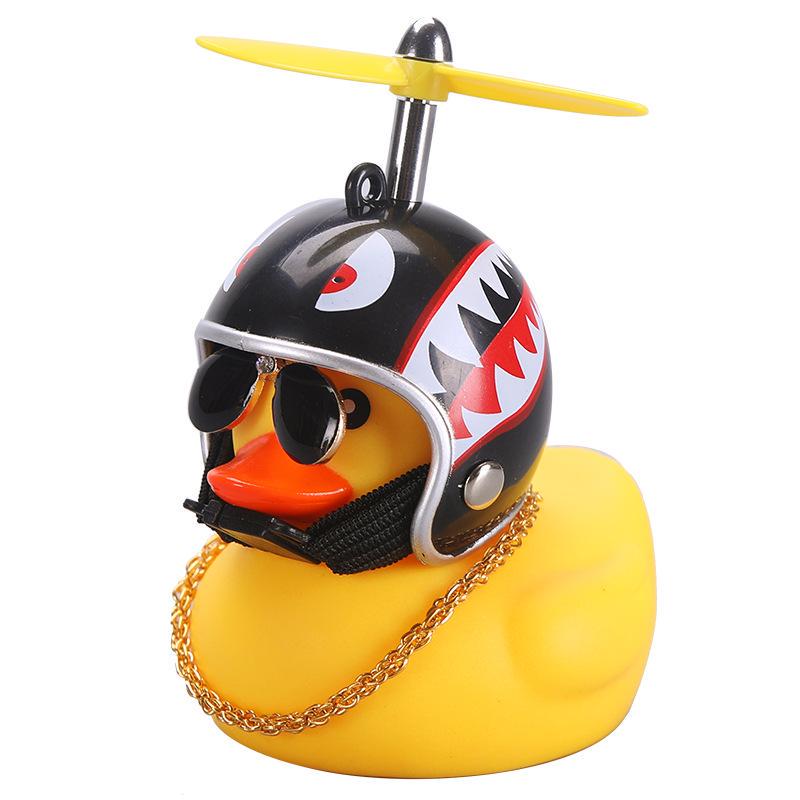 Handlebar Rubber Duck Bike Bell Cute Helmet Duck Bike Bell With
