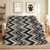 Chevron Flannel Blanket Throw Blanket Soft Warm Sofa Bed Camping Car Home Decor Unique Christmas Gift C9301412