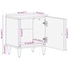 Nightstands (2 pcs) 40 x 33 x 46 cm Solid Mango Wood