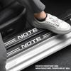 For Nissan Note Performance Car Stickers Carbon Fiber Texture Car Door Sill Guard Sticker Car Threshold Protect Car