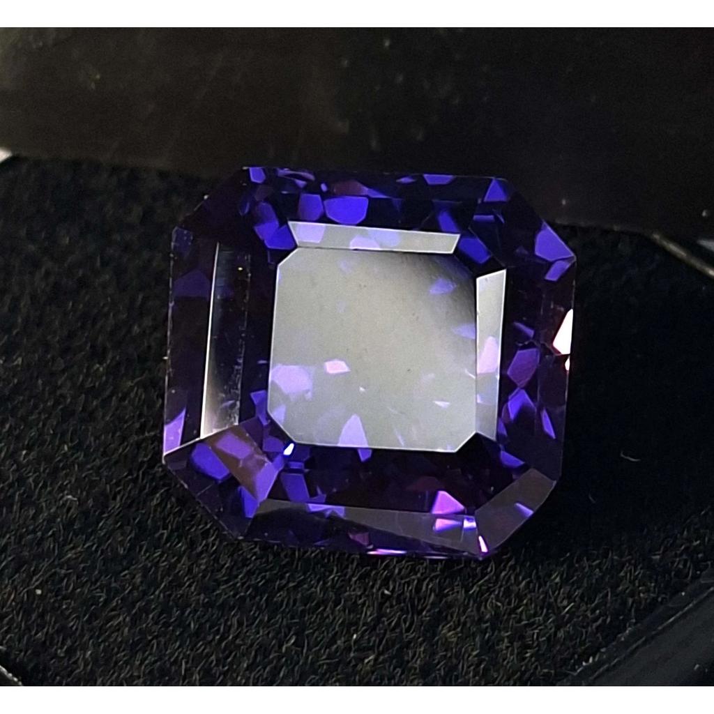 Beautiful Natural Purple Blue Tanzanite 8-10 Ct Asscher Cut Loose Gemstone