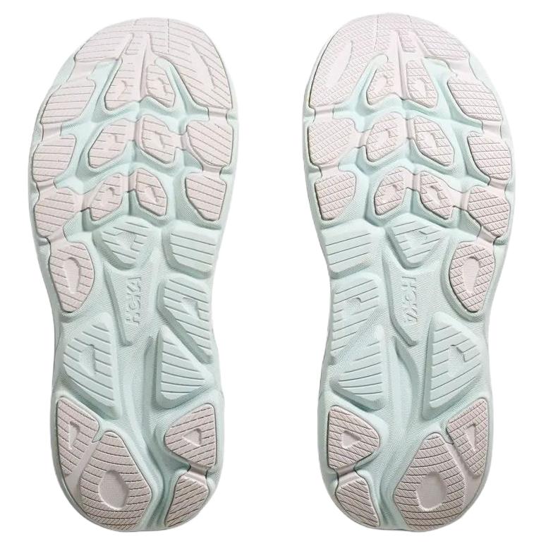 HOKA  Clifton 10 White Cielo Blue Women Sneakers 1162031-WTCL