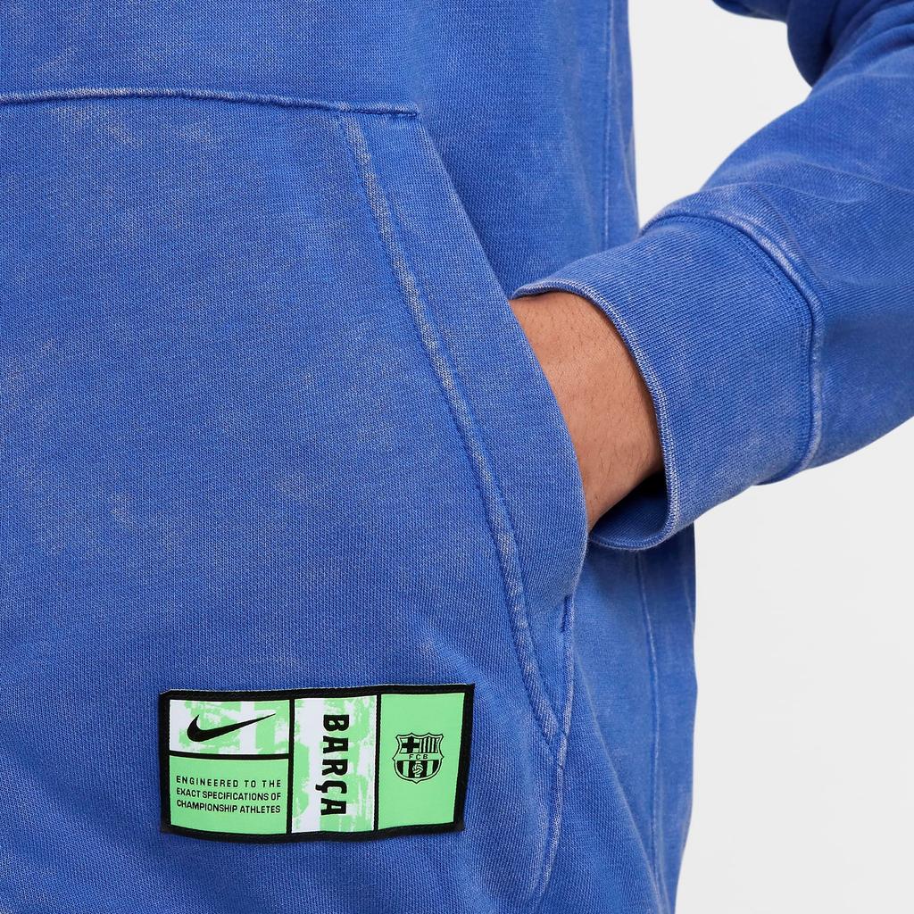 New Nike Fc Barcelona Club Third Men's Nike Soccer French Terry Full Zip Hoodie FQ2999-405