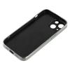 For iPhone 14 Case Electroplated Epoxy Metal Decor TPU+Acrylic Phone Cover Precise Cutouts