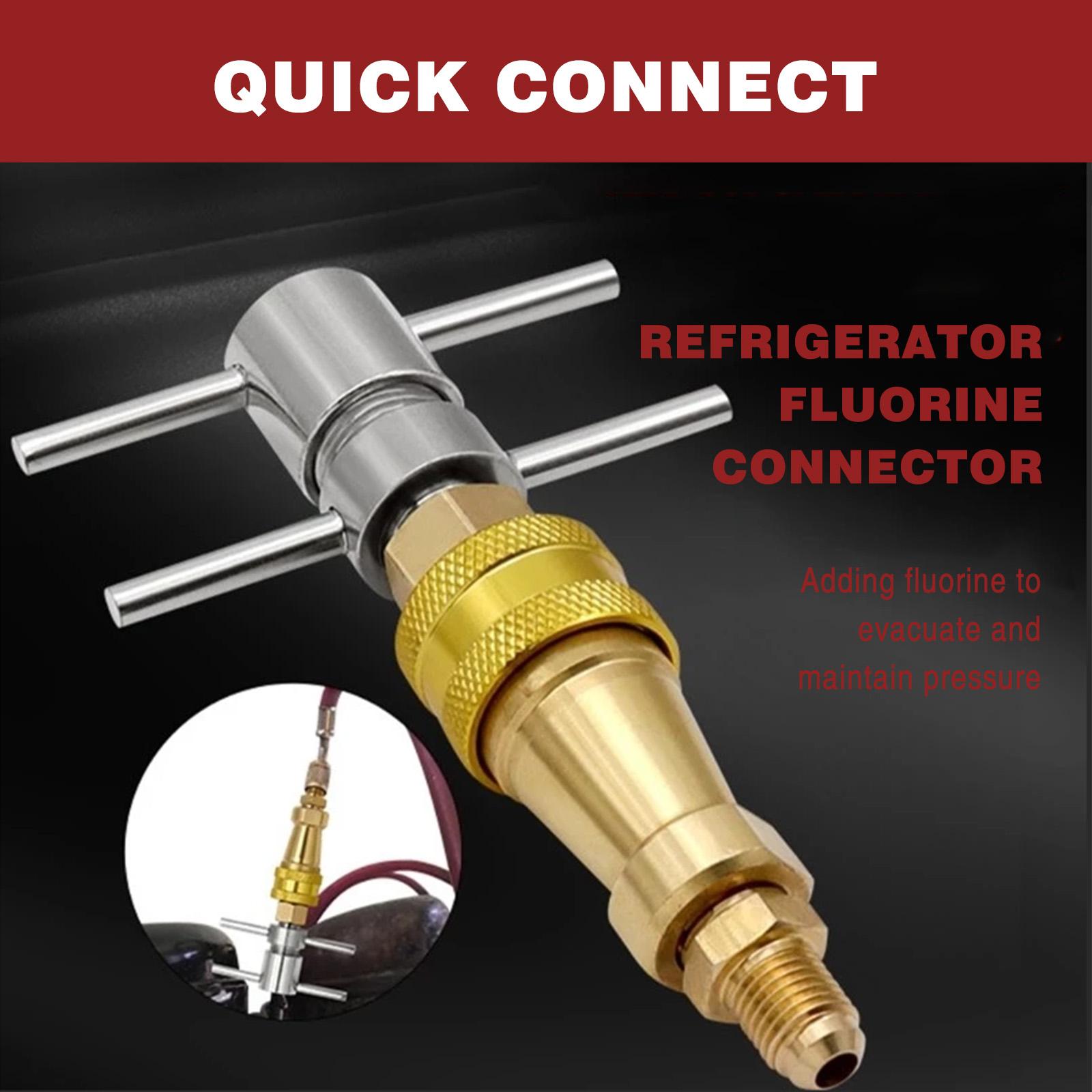 1/4 Inch Refrigerator Quick Connector Fridge Quick Coupling Metal Quick Connector for Refrigerators and Cleaning Applications China Mainland