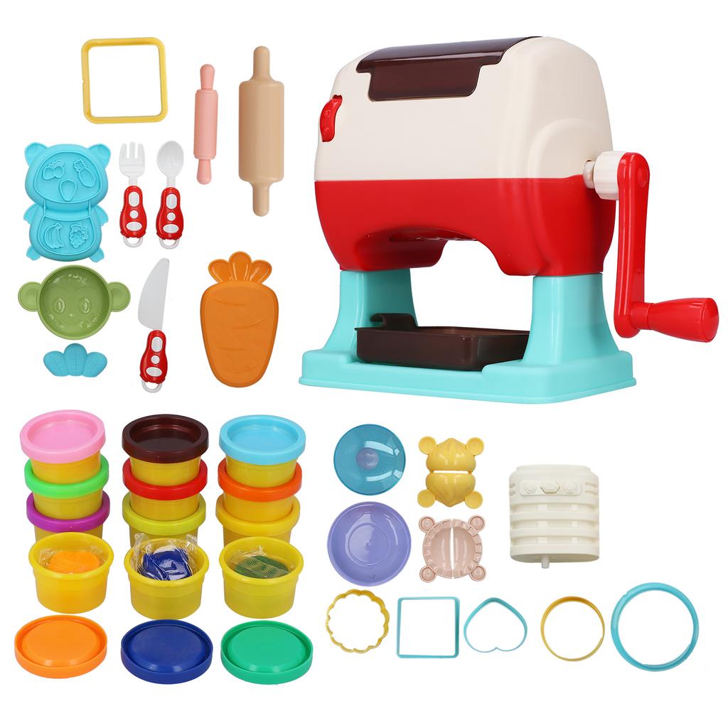 Color Noodle Maker Toys Set Children DIY Kid Early Education Puzzle Birthday Gift12 Cans of Colored