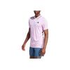 Adidas Logo Print Casual Short Sleeve Polo Shirt Men Polo Shirts Pink IA8286