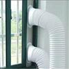 2/3/4pcs Double Hole Window Sealing Plate PVC with Screws Window Slide Plate Kit Adjustable Height Air Conditioner Window Kit