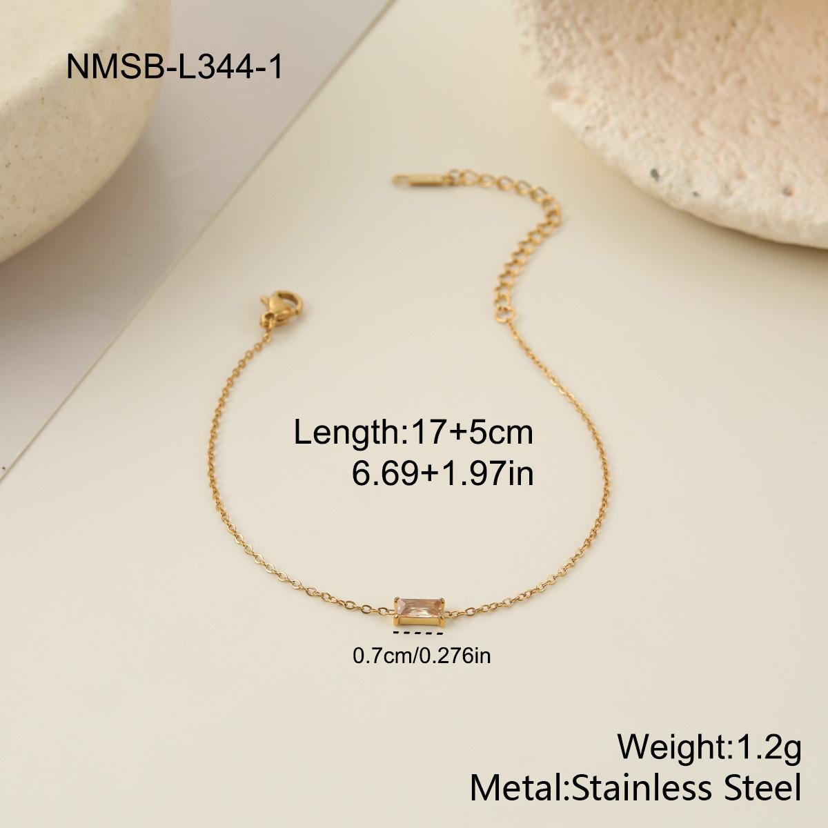 GEMCHIC Women s Stainless Steel Colorful Zircon Birthstone Bracelet Constellation Unique Design Fashion Light Luxury Hand Jewelry