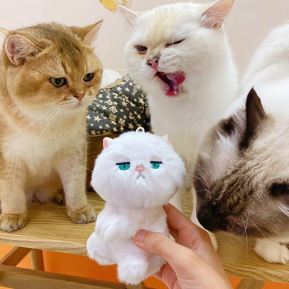 Cartoon Cartoon Clip Doll Toy Plush Stuffed Key Chain Animal Cat Plush Pendant  Hanging Accessory