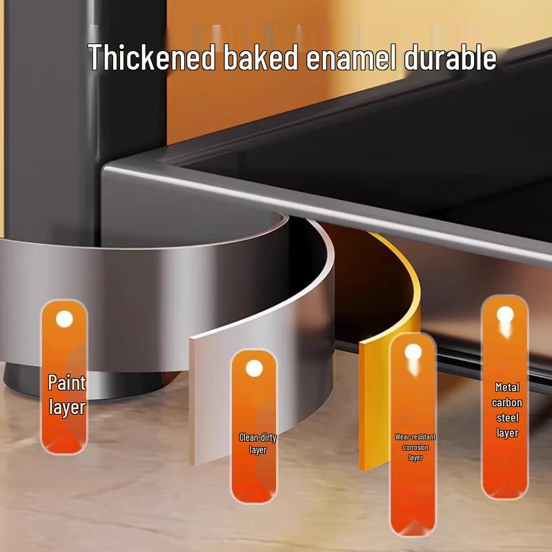 Yunshuang 3-poziomowy kuchenny regał narożny do przechowywania