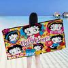 Anime B-Bettys B-Boops Microfiber Beach Towel Absorbent Quick Dry Soft Yoga Swimming Resort Mountain Climbing Towel