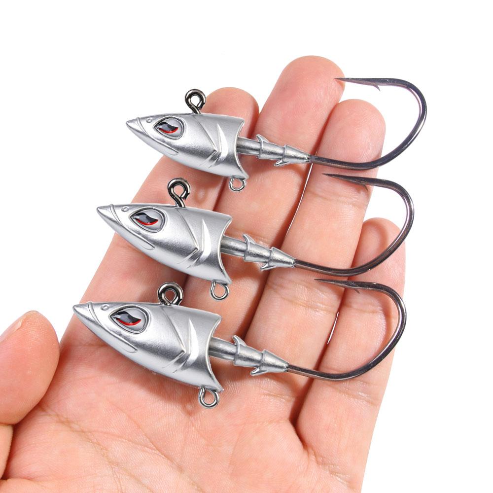 15 stuks Swimbait Jigkoppen met Chartreuse Visoog 42g 56g 28g Jigkoppen voor Zoetwater&Zoutwater Vissen