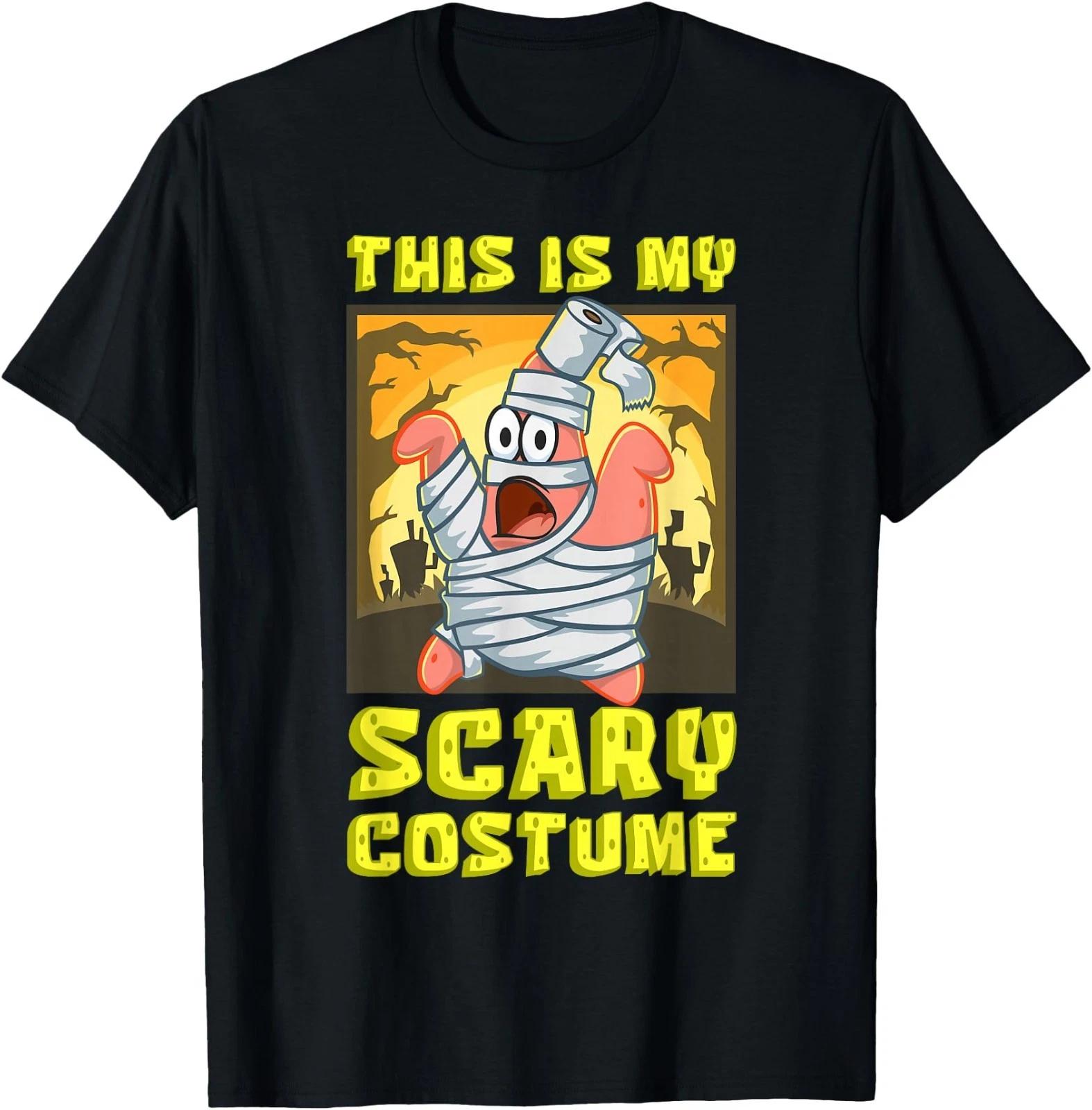 Spongebob Halloween This is My Scary Costume Patrick Mummy T-Shirt 2XL