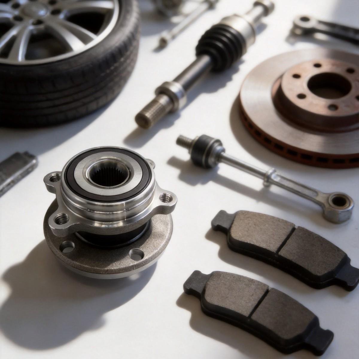 Tiguan Front Wheel Bearings: 4-Hole, Compatible