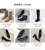 Flight Attendant Women's High Heels Square Head Thick Heel 2025 Professional Hotel Work Soft Black Work Single Shoes Comfortable Commute