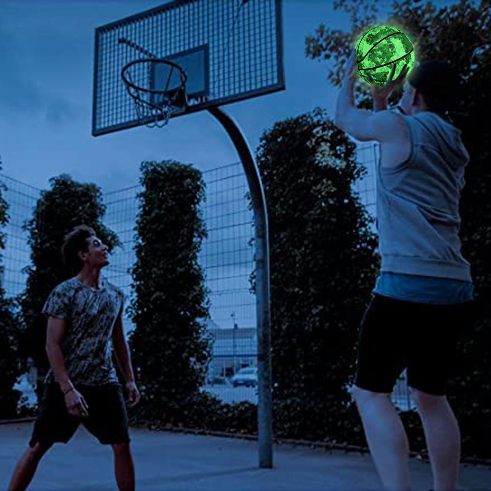 Size 7 Ing Basket Ball for Night Game  Dye Light Up Basketball  In The Dark Basketball Gifts Toys