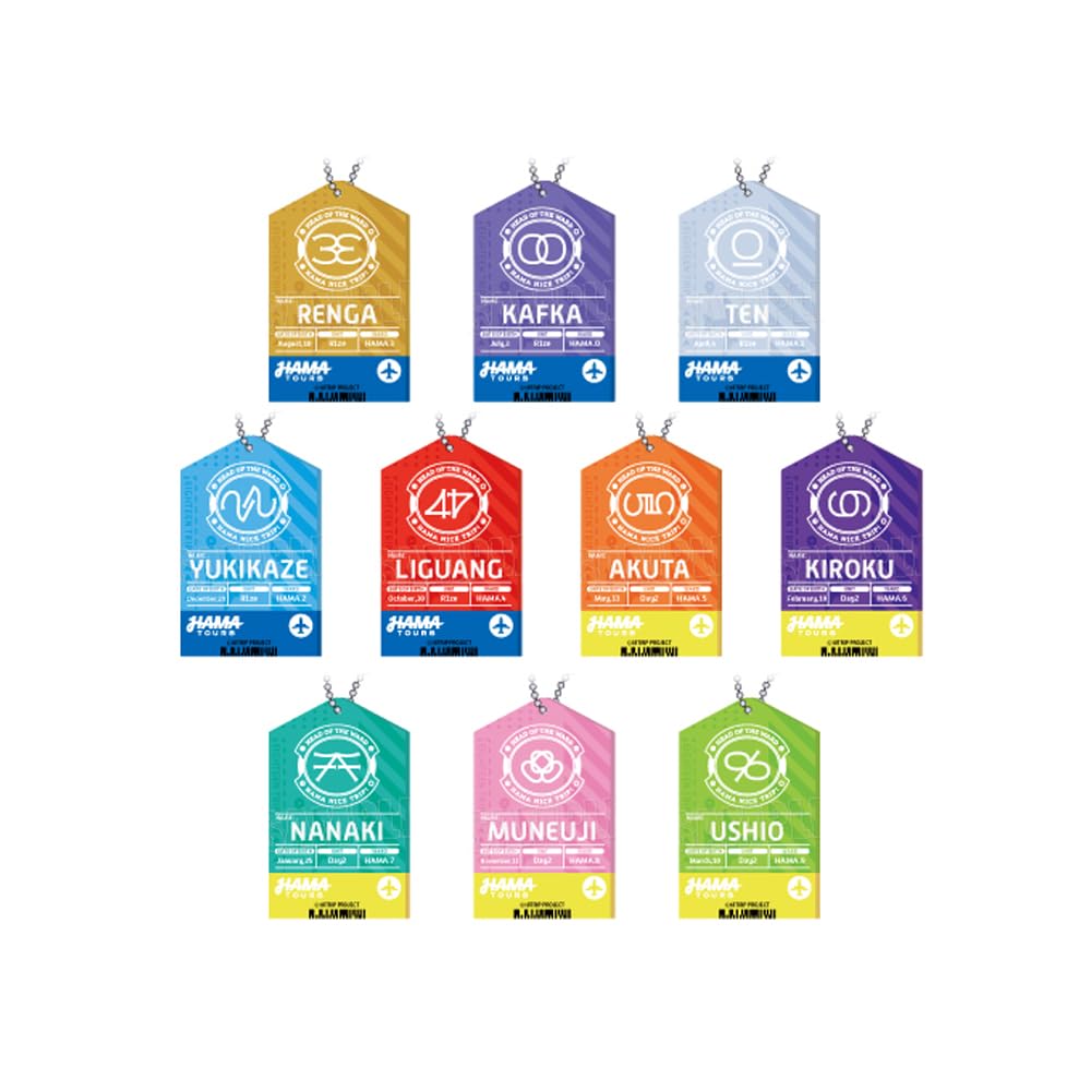 

18TRIP Trading name tag style acrylic charm Box of 10 [Abox]